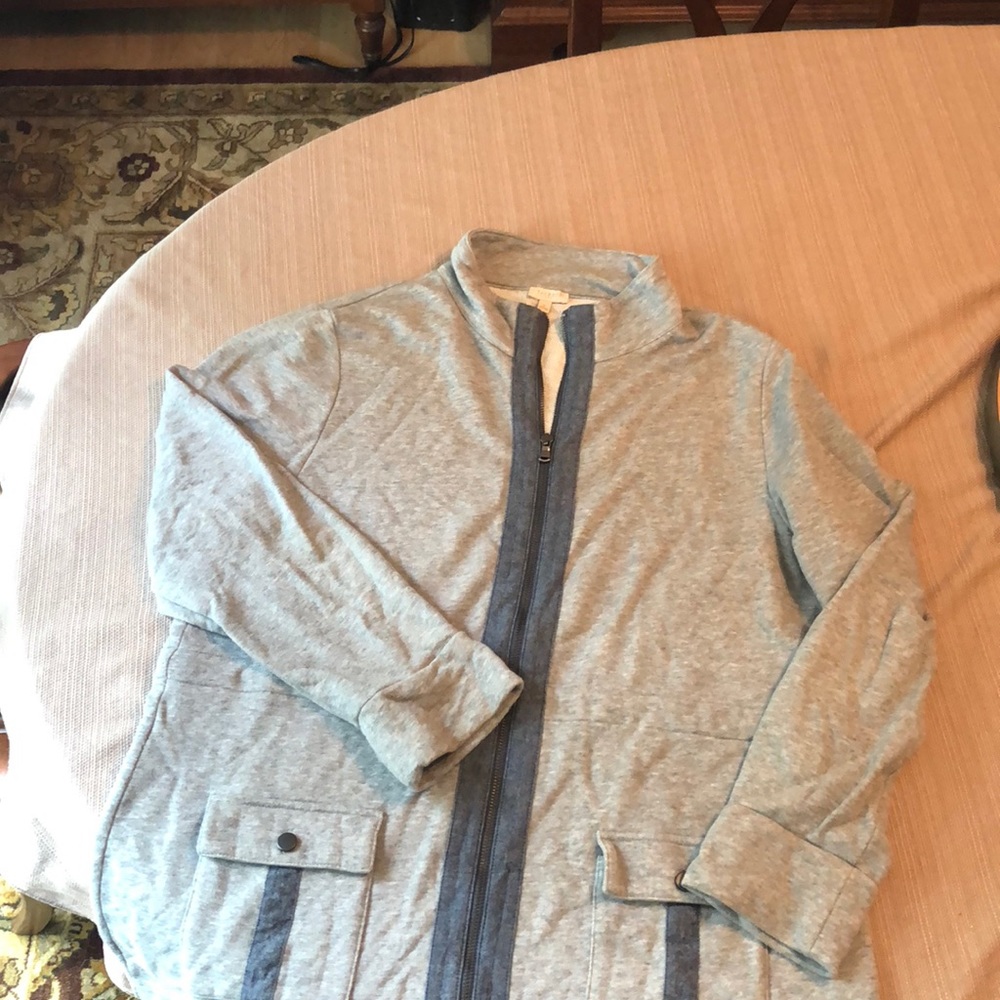 Talbots zip up sweatshirt